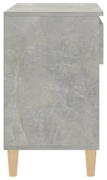 Betonszürke szerelt fa cipőszekrény 70x36x60 cm