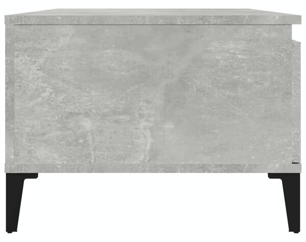 Betonszürke szerelt fa dohányzóasztal 90x50x36,5 cm