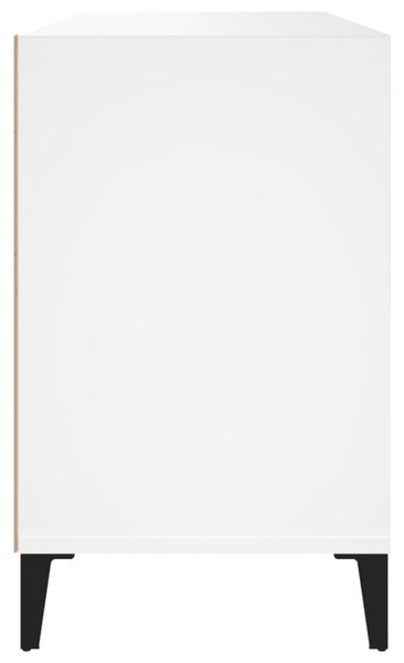Fehér szerelt fa cipősszekrény 102x36x60 cm