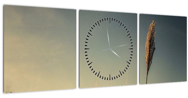 A fű képe (órával) (90x30 cm)
