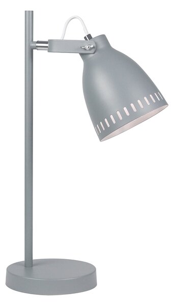 KONDELA Asztali lámpa, szürke/fém, AIDEN TYP 1