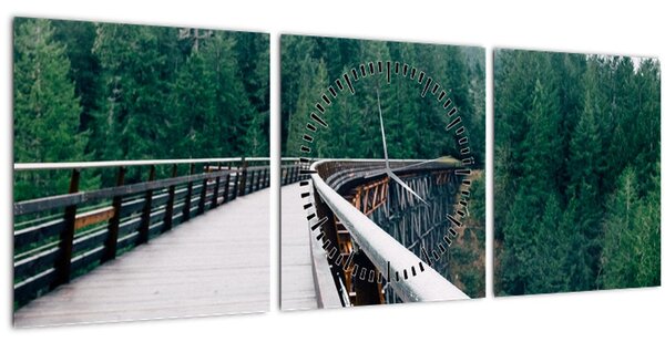 Kép - Híd a fák csúcsán (órával) (90x30 cm)