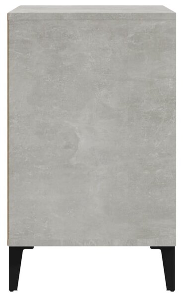 Betonszürke szerelt fa cipőszekrény 102x36x60 cm