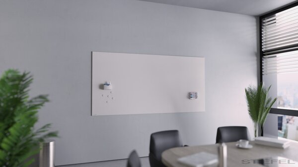 Legamaster Matt felületű, színes, mágneses üvegtábla, meleg szürke, 100x200 cm