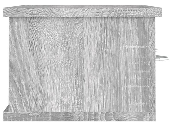 Szürke sonoma színű szerelt fa faliszekrény 60 x 26 x 18,5 cm