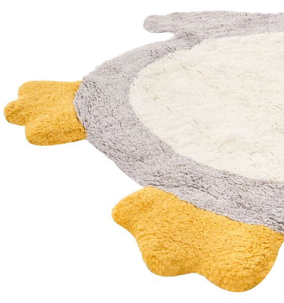 Gyerekszoba szőnyeg WADDLES Szürke 100 x 120 cm Pamut