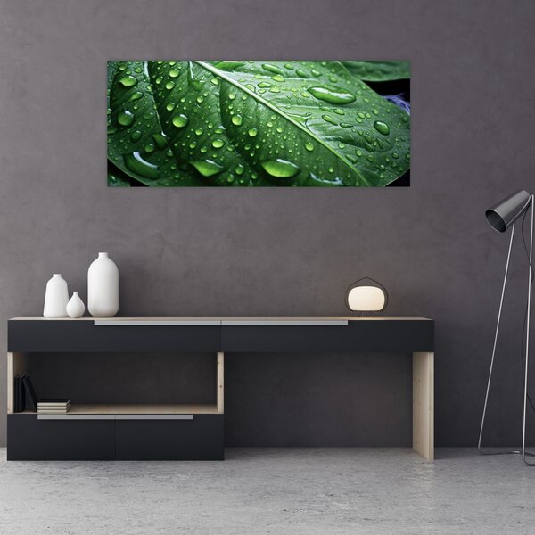 Kép - Részlet levél eső után (120x50 cm)