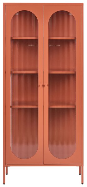 Üveges vitrin FOXTON Fém 80 cm Aranybarna