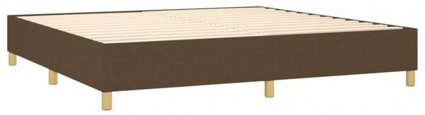 VidaXL Ágy - 200x200 cm - Sötétbarna Szövet