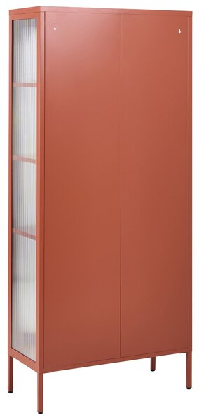 Üveges vitrin FOXTON Fém 80 cm Aranybarna