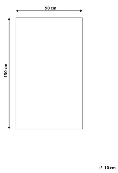 Gyerekszoba szőnyeg BRICKY Fehér 90 x 130 cm Pamut