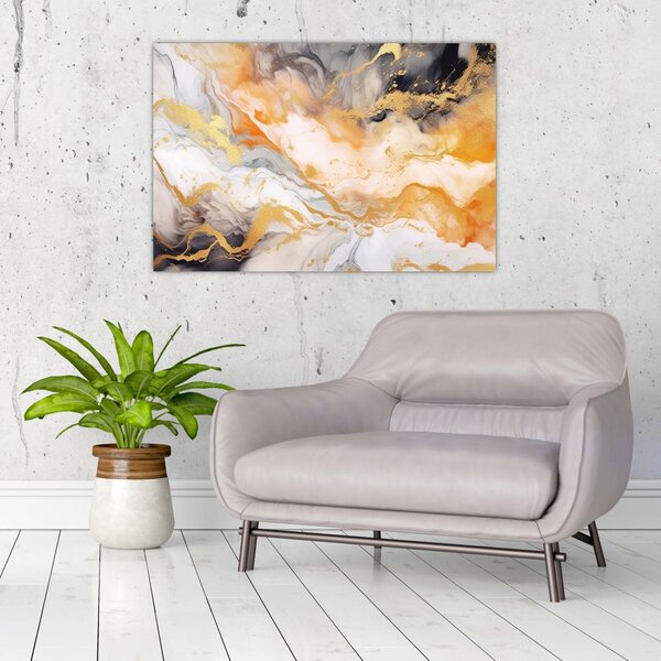 Kép - Márványozott háttér (90x60 cm)