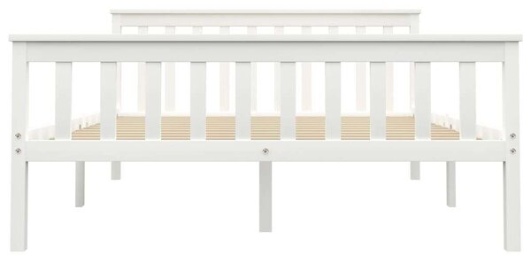 VidaXL fehér tömör fenyőfa ágykeret 140 x 200 cm