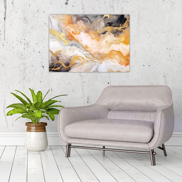Kép - Márványozott háttér (70x50 cm)