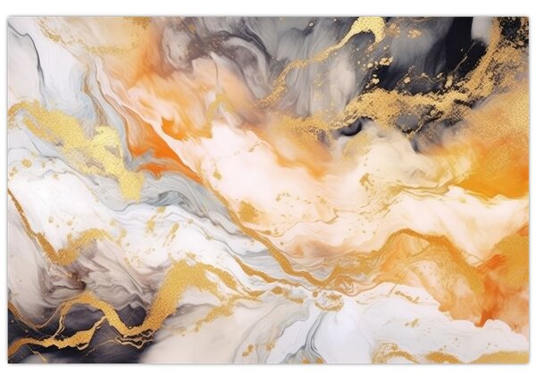 Kép - Márványozott háttér (90x60 cm)