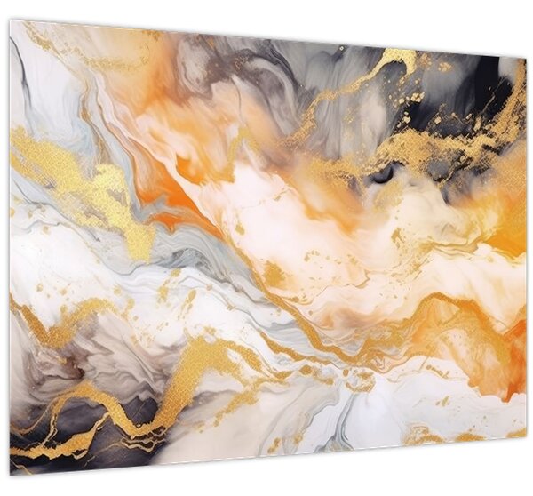 Kép - Márványozott háttér (70x50 cm)
