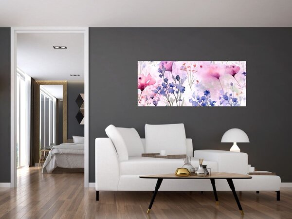 Kép - Akvarell rét (120x50 cm)