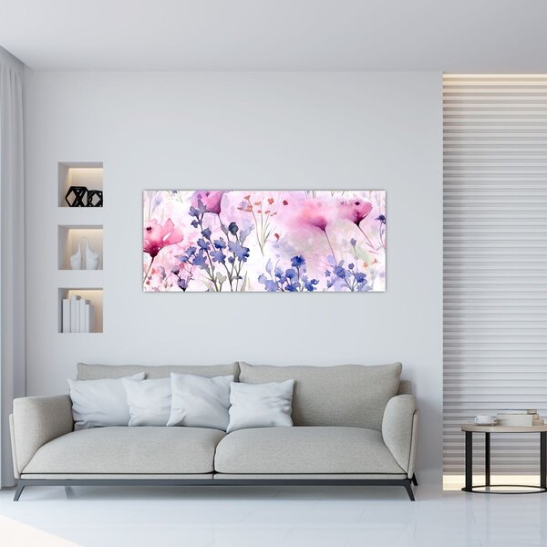 Kép - Akvarell rét (120x50 cm)