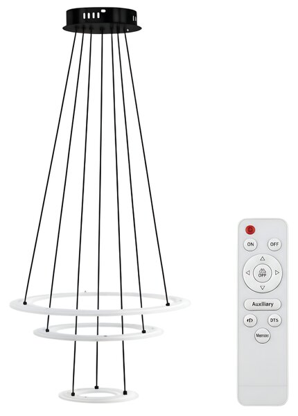 Toolight Toollight, LED mennyezeti lámpa 46cm, G040-3CP, fekete, OSW-06307