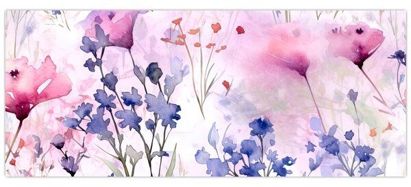 Kép - Akvarell rét (120x50 cm)