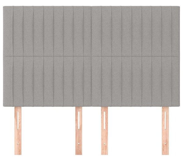 VidaXL Fejtámla Szett - Szövet - Világosszürke - 144x80x78/88cm