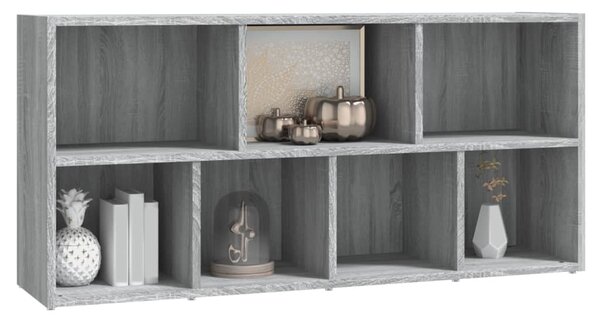 Szürke sonoma színű könyvszekrény 50 x 25 x 106 cm