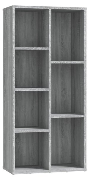 Szürke sonoma színű könyvszekrény 50 x 25 x 106 cm