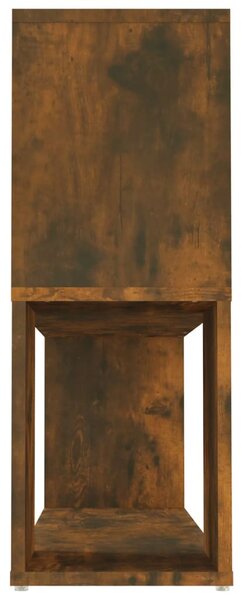 Füstös tölgy színű szerelt fa könyvszekrény 100 x 24 x 63 cm