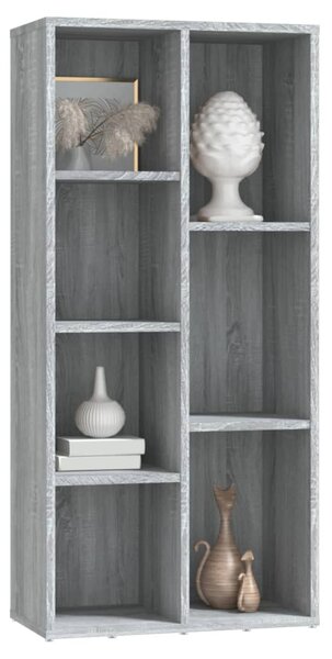 Szürke sonoma színű könyvszekrény 50 x 25 x 106 cm