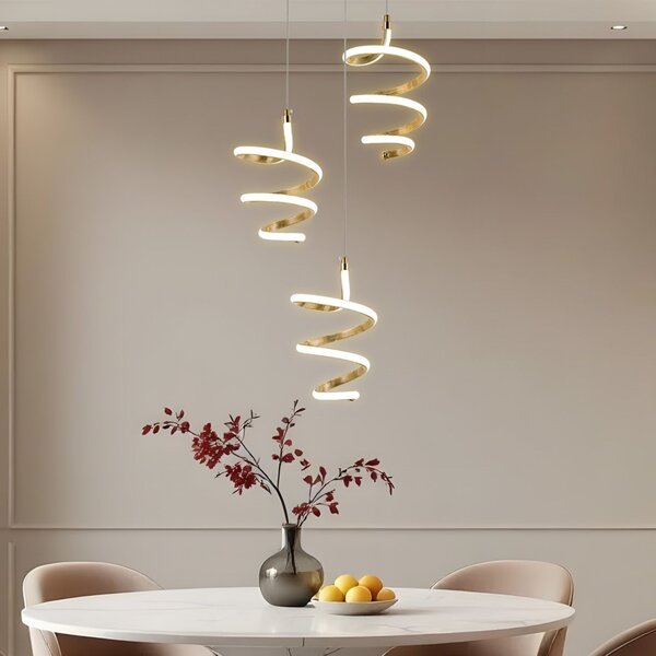 LED függőlámpa G075-3CPR Gold
