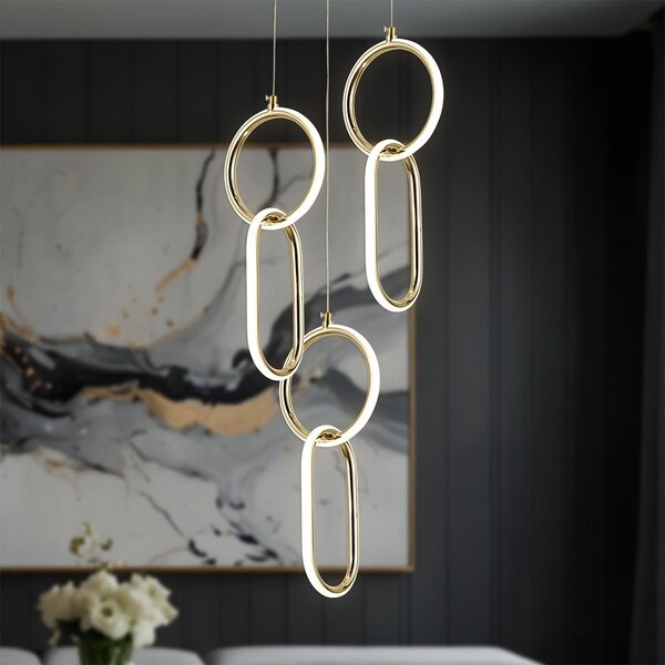 LED függőlámpa G077-3CPR Gold
