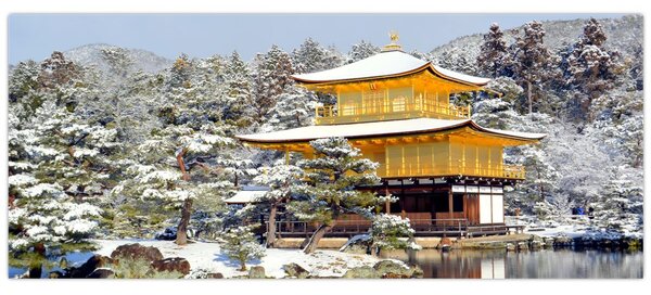 Kép - Kinkakuji, Japán (120x50 cm)