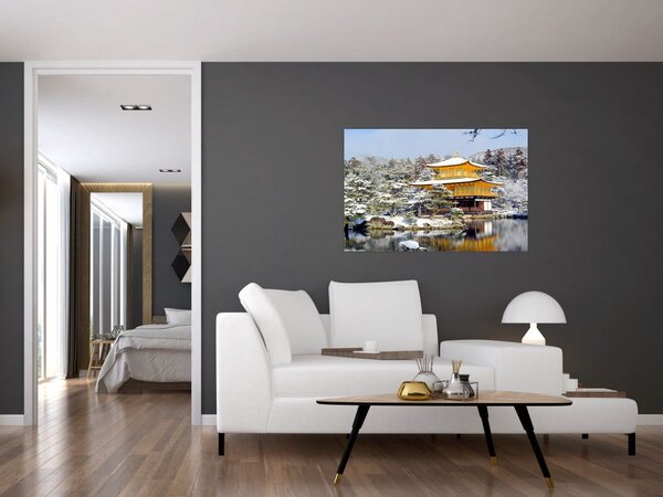 Kép - Kinkakuji, Japán (90x60 cm)