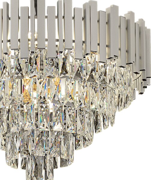 Mennyezeti függő lámpa G051-CP 50CM Chrome kristály arany