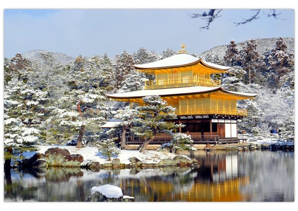 Kép - Kinkakuji, Japán (90x60 cm)