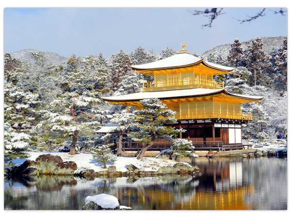 Kép - Kinkakuji, Japán (70x50 cm)