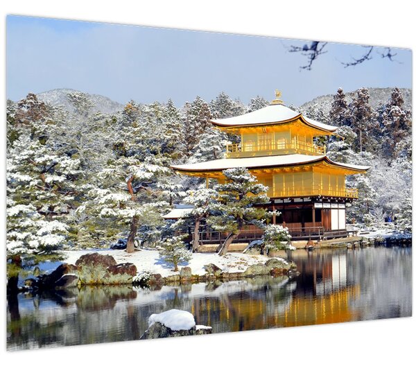 Kép - Kinkakuji, Japán (90x60 cm)