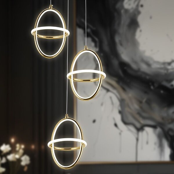 LED függőlámpa G064-3CPR Gold