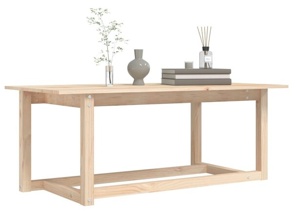 Tömör fenyőfa dohányzóasztal 110 x 55 x 45 cm
