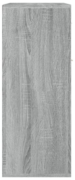 Szürke sonoma színű szerelt fa tálalószekrény 60 x 30 x 75 cm
