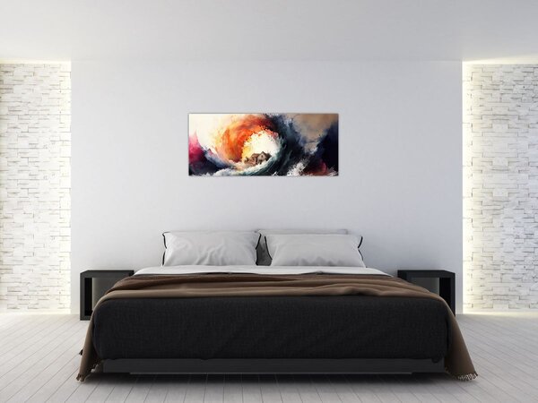 Kép - Az árvíz örvényében, akvarell (120x50 cm)