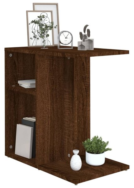Barna tölgy színű szerelt fa kisszekrény 50 x 30 x 50 cm
