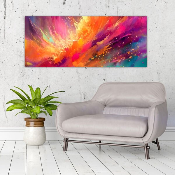 Kép - Dinamikus absztrakció (120x50 cm)