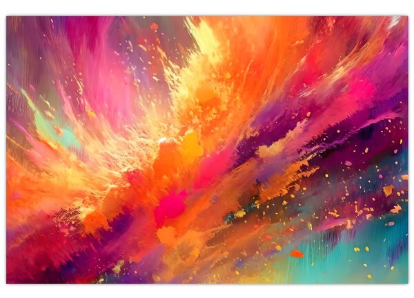 Kép - Dinamikus absztrakció (90x60 cm)