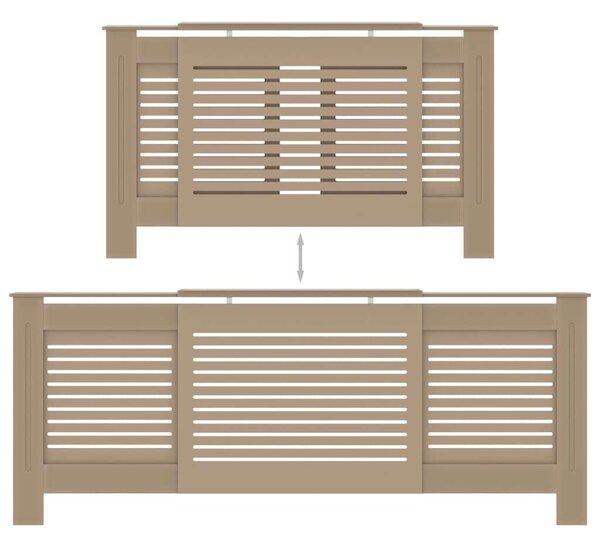 VidaXL Radiátorburkolat - MDF - 142-205 cm