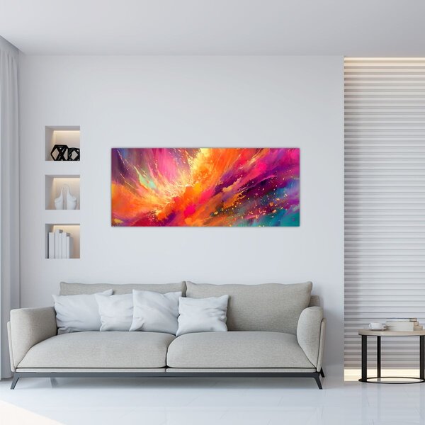 Kép - Dinamikus absztrakció (120x50 cm)