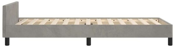 Vidaxl Bársony Ágykeret - Fejtámlával - 80x200 cm