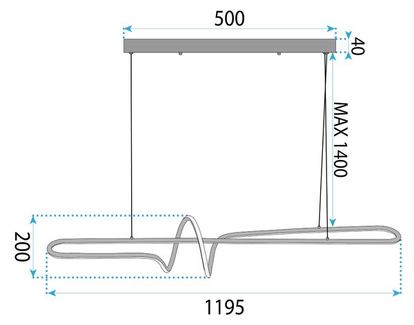 LED Lámpa LHJ038-CP BRUSH GOLD