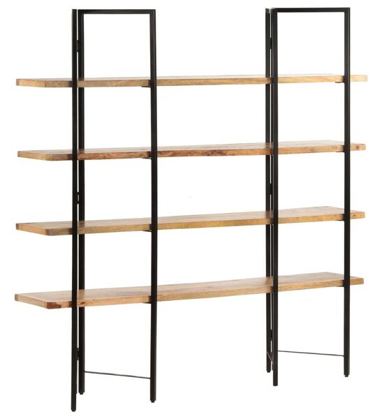 VidaXL Mangófa Könyvespolc - 4 Szintes - 160x35x160 cm