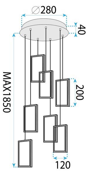 LED Lámpa LHJ090-7CP GOLD